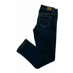 Aeropostale Women's Blue Dark Wash Regular Straight Leg Denim Jeans Size 2 Short